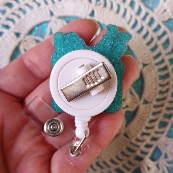 Nurse badge reel, RN, retractable pull badge holder - Picture 6 of 9